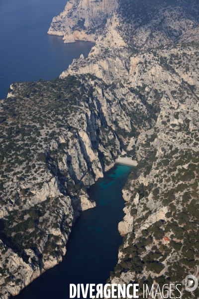 Vue aérienne des Calanques, Cassis, La Ciotat