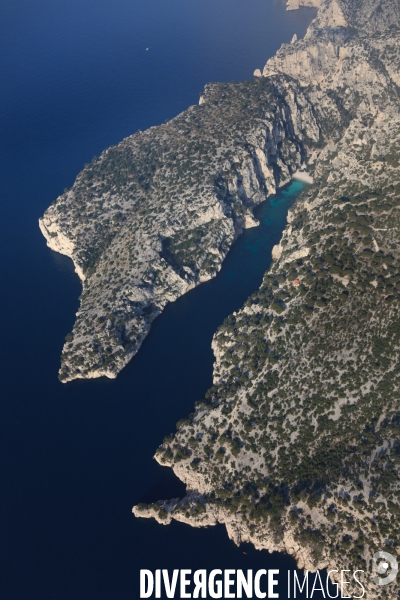 Vue aérienne des Calanques, Cassis, La Ciotat