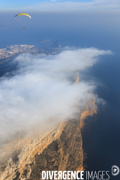 Vue aérienne des Calanques, Cassis, La Ciotat