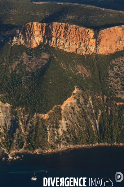 Vue aérienne des Calanques, Cassis, La Ciotat