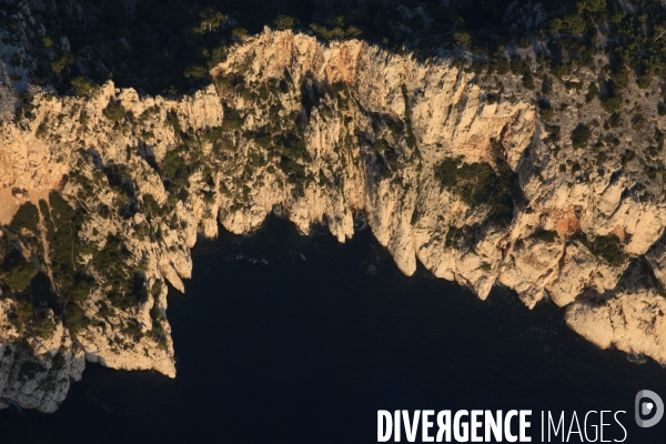 Vue aérienne des Calanques, Cassis, La Ciotat