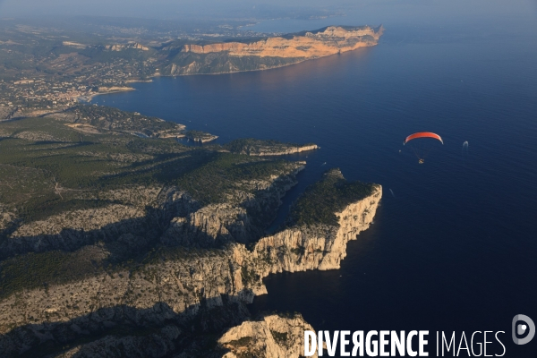 Vue aérienne des Calanques, Cassis, La Ciotat