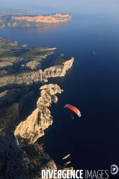 Vue aérienne des Calanques, Cassis, La Ciotat