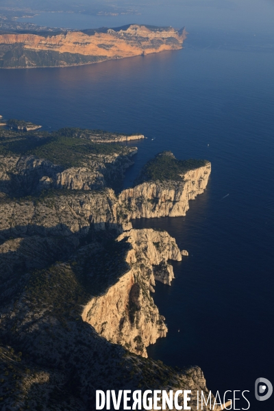 Vue aérienne des Calanques, Cassis, La Ciotat