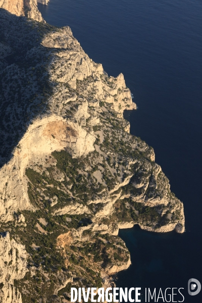Vue aérienne des Calanques, Cassis, La Ciotat