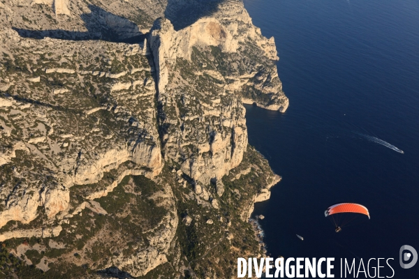 Vue aérienne des Calanques, Cassis, La Ciotat