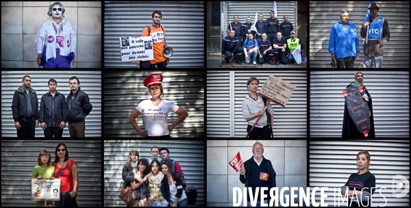 Portraits de manifestants contre la réforme des retraites