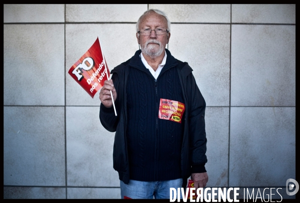 Portraits de manifestants contre la réforme des retraites