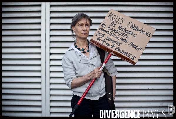 Portraits de manifestants contre la réforme des retraites