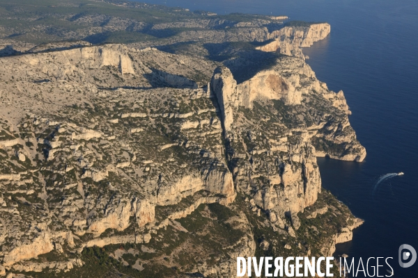 Vue aérienne des Calanques, Cassis, La Ciotat