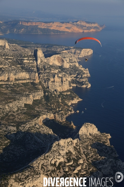 Vue aérienne des Calanques, Cassis, La Ciotat