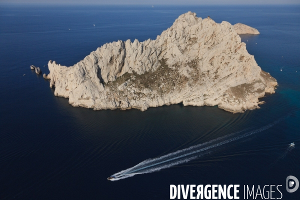 Vue aérienne des Calanques, Cassis, La Ciotat