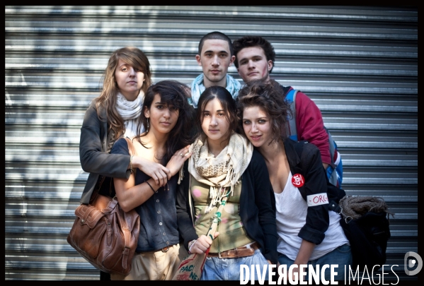 Portraits de manifestants contre la réforme des retraites