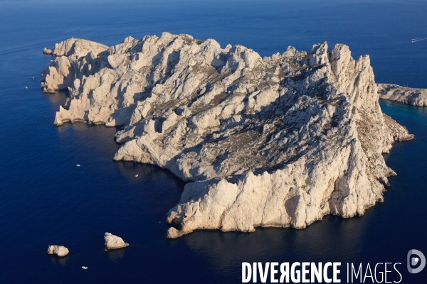 Vue aérienne des Calanques, Cassis, La Ciotat