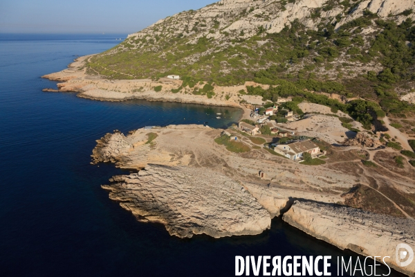 Vue aérienne des Calanques, Cassis, La Ciotat