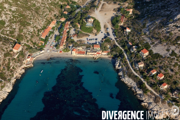 Vue aérienne des Calanques, Cassis, La Ciotat