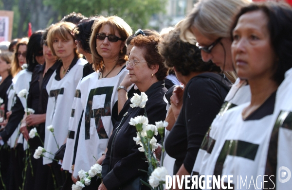 Céremonies pour le 91 éme anniverssaire du genocide armenien a marseille.