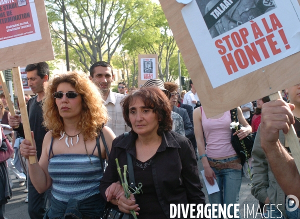 Céremonies pour le 91 éme anniverssaire du genocide armenien a marseille.