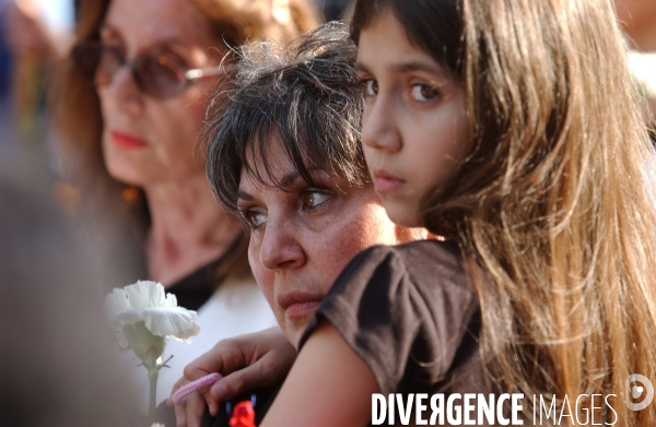 Céremonies pour le 91 éme anniverssaire du genocide armenien a marseille.