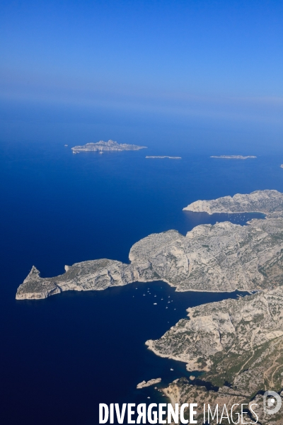 Vue aérienne des Calanques, Cassis, La Ciotat