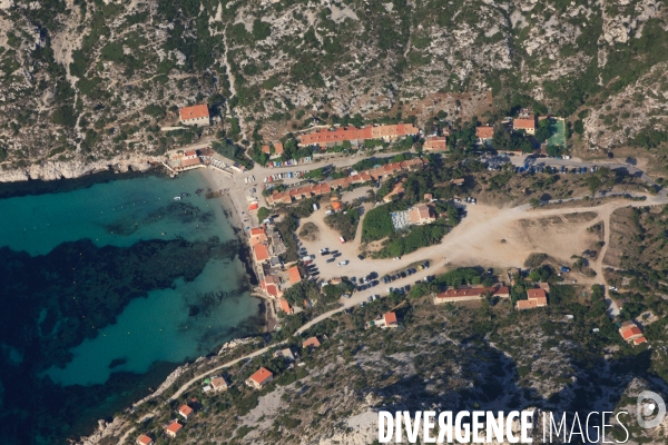 Vue aérienne des Calanques, Cassis, La Ciotat