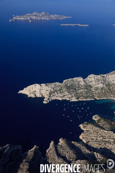Vue aérienne des Calanques, Cassis, La Ciotat