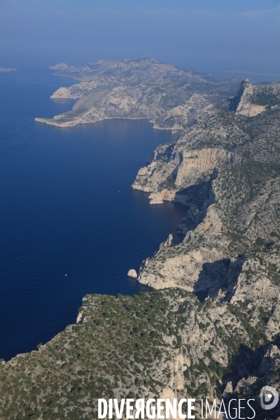 Vue aérienne des Calanques, Cassis, La Ciotat
