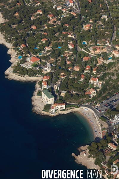 Vue aérienne des Calanques, Cassis, La Ciotat