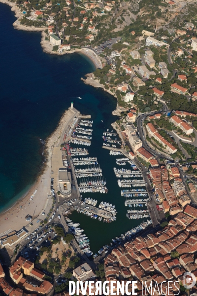 Vue aérienne des Calanques, Cassis, La Ciotat