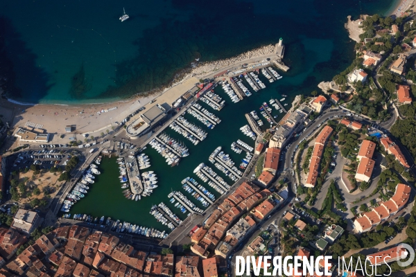 Vue aérienne des Calanques, Cassis, La Ciotat
