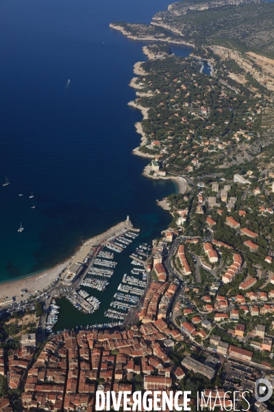 Vue aérienne des Calanques, Cassis, La Ciotat