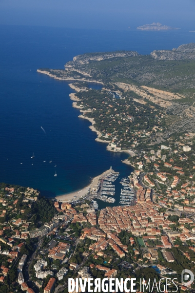Vue aérienne des Calanques, Cassis, La Ciotat