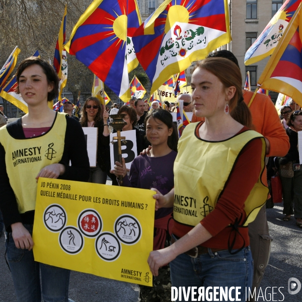Manifestation pour l indépendance du Tibet