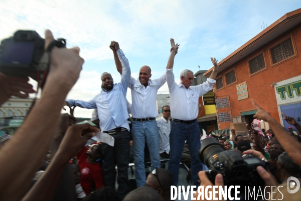 1er tour des elections a port-au-prince, haiti.