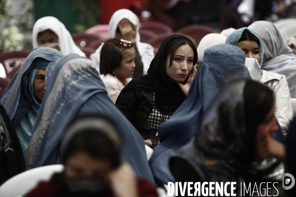 Les femmes afghanes impliquees dans les elections presidentielles du 20 aout 2009.