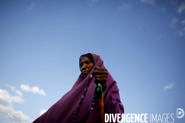 Kenyans people living in the outskirts of the refugees camp of dadaab, east kenya.