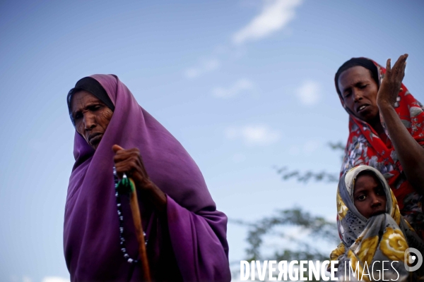 Kenyans people living in the outskirts of the refugees camp of dadaab, east kenya.