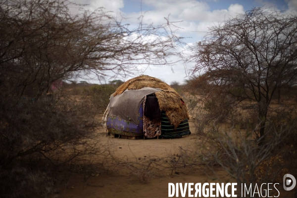 Kenyans people living in the outskirts of the refugees camp of dadaab, east kenya.