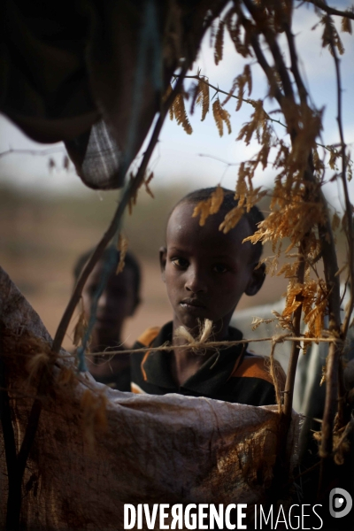 Kenyans people living in the outskirts of the refugees camp of dadaab, east kenya.