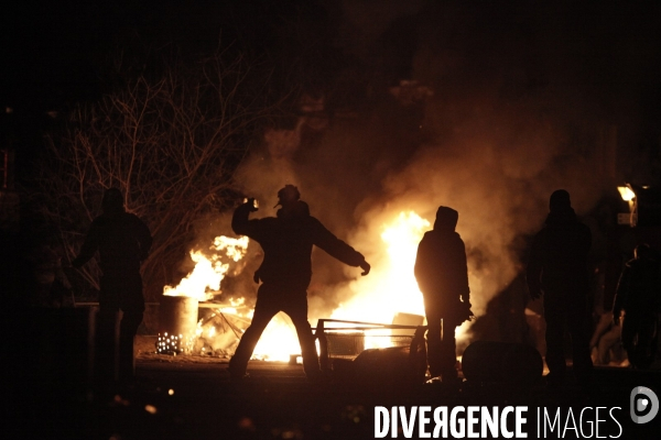 Riots in copenhagen, during climate sommet.