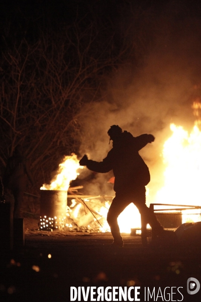 Riots in copenhagen, during climate sommet.