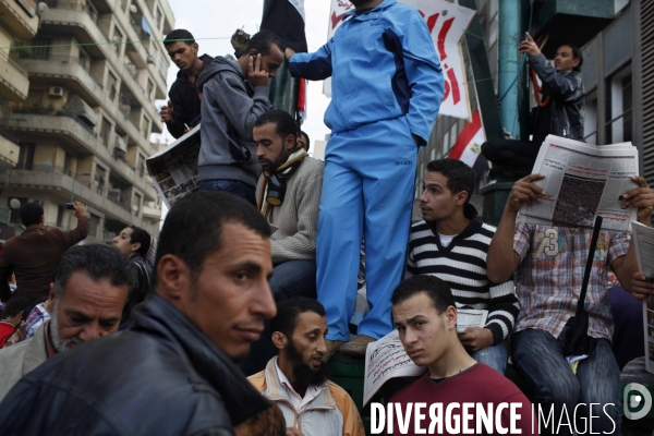 Demonstration in tahrir square.