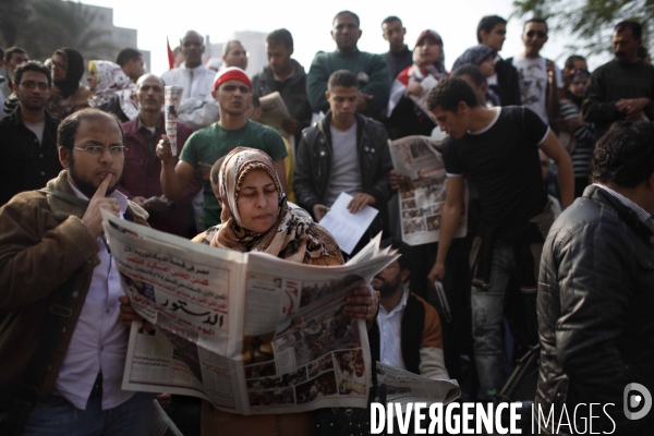 Demonstration in tahrir square.