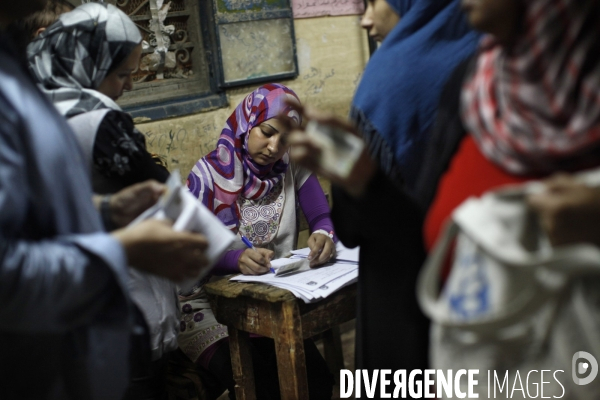 Vote aux elections presidentielles en egypte.