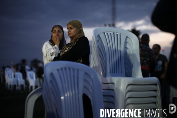 Le dernier meeting politique du parti islamique ennahdha a tunis, deux jours avant les elections de   l  assemblee constituante.