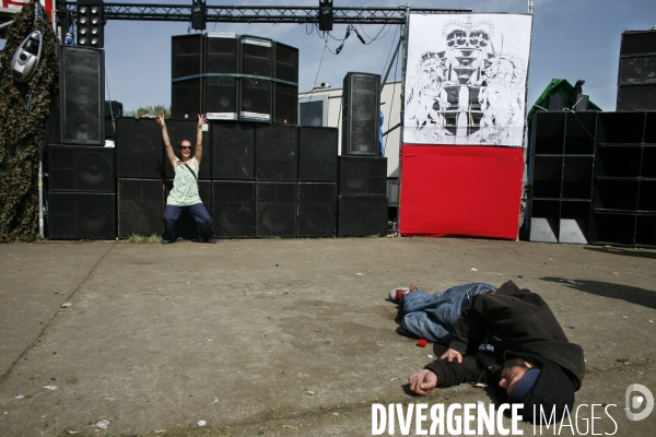 Le teknival de dreux, dans l eure et loire.