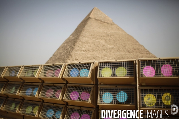 Pyramides de gizeh, egypte.