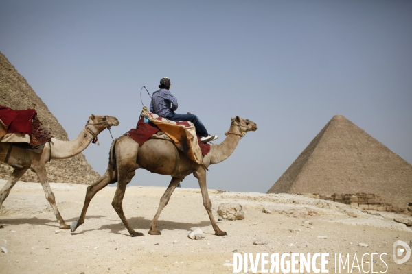 Pyramides de gizeh, egypte.