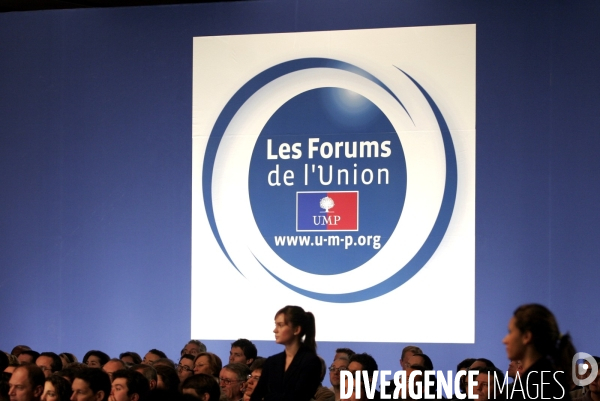 1er Forum de l Union de l UMP. Débat pour la présidentielle 2007 sur le thème de la liberté.
