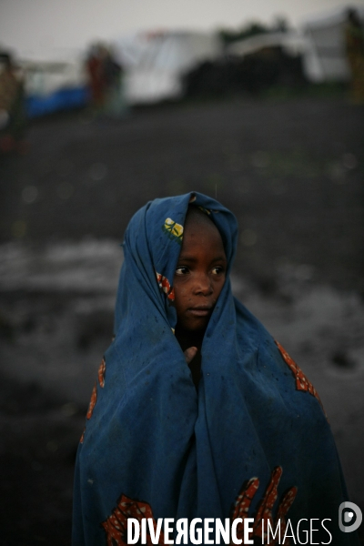Camps de refugies de kibati, a la sortie de goma, dans la region nord-kivu de la republique democratique du congo.